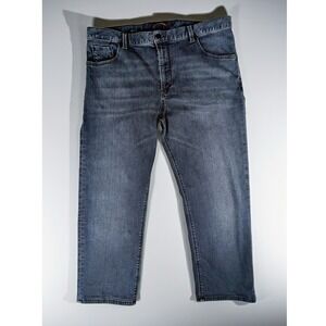 Alberto Stone Super Stretch Dual FX Modern Fit Jeans Men's 38X25 Dark Wash